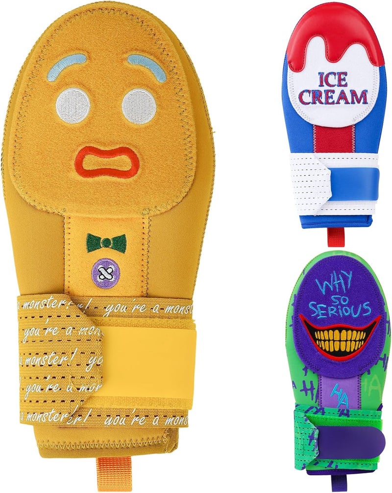 RVRAYS Baseball Sliding Mitt - Sliding Mitt for Youth - Drippy Drip Accessory Gingerbread Man, Coco, Scary HaHa - Softball - Image 1